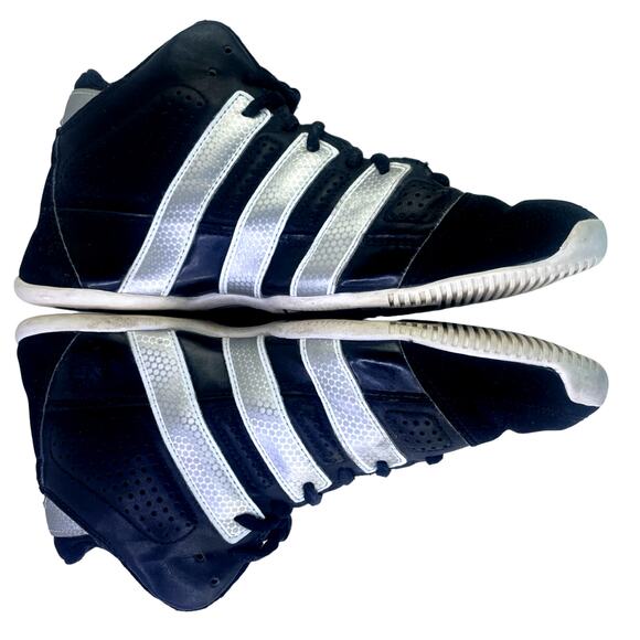 Adidas Mens Commander Lite TD Basketball Athletic Sneaker Shoe Size 6 Blk Silver - Picture 8 of 15